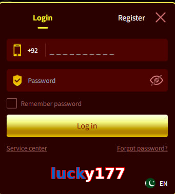 Lucky177 login preview
